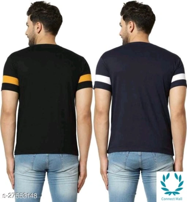 Tazo Cotton T-Shirts For Men - M, Cotton Blend, Multipack :2